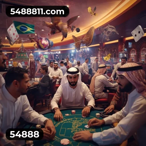 Imagem promocional da 54888 mostrando a plataforma e suas vantagens