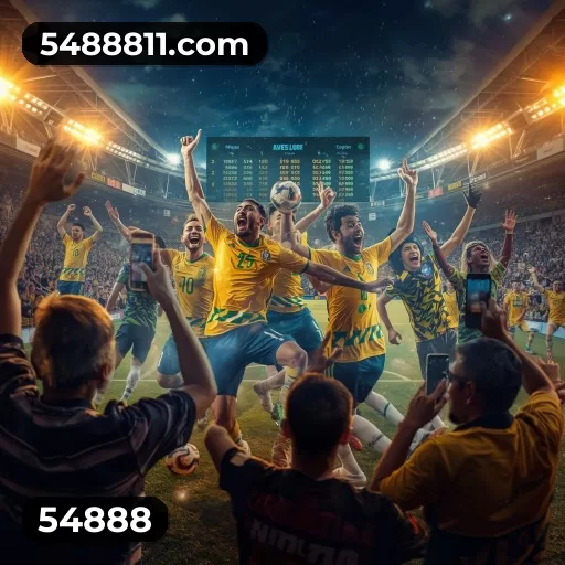 Imagem promocional da 54888 divulgando a plataforma e suas promoções
